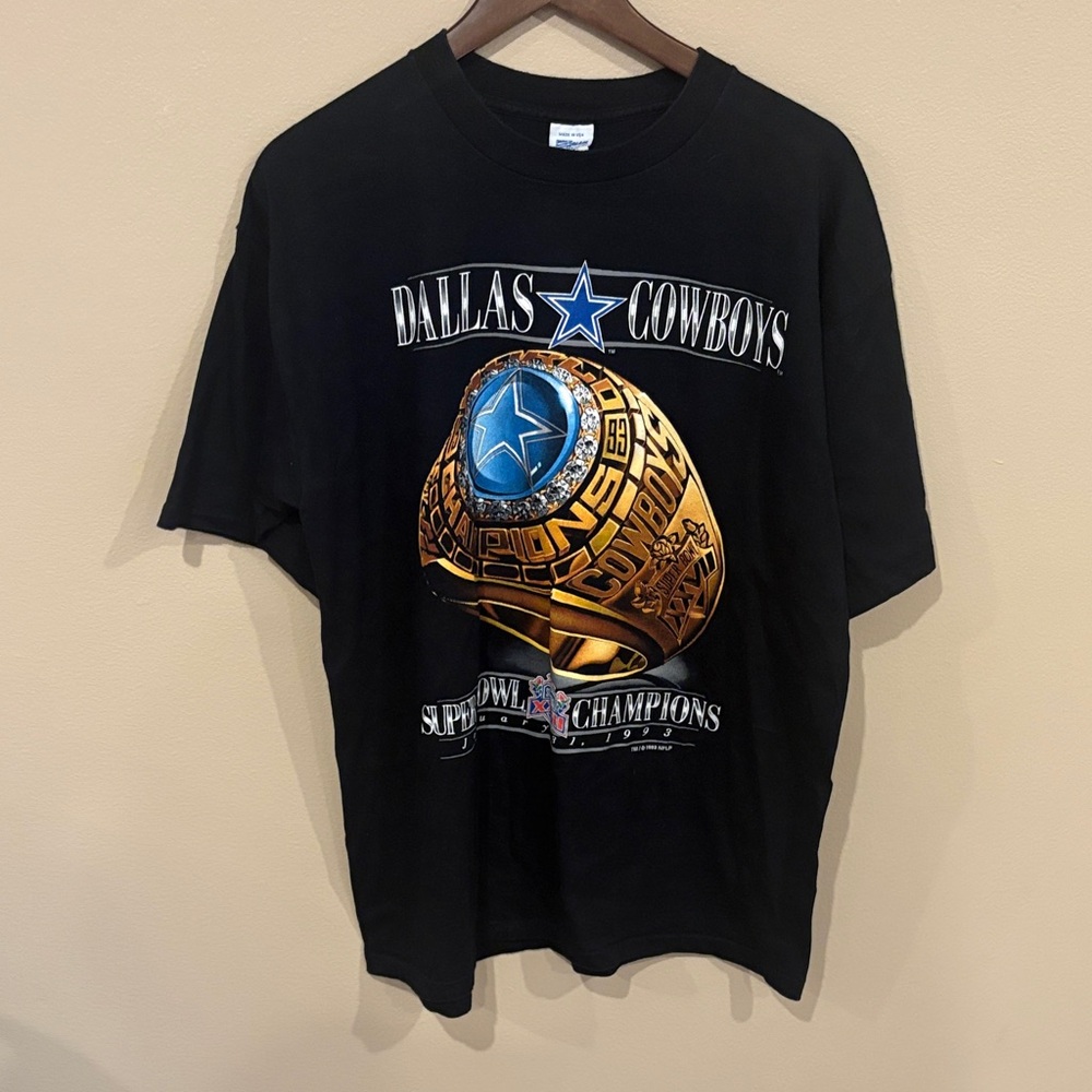 Salem Sportswear Dallas Cowboys 1993 Super Bowl champs ring XL Men's Tee